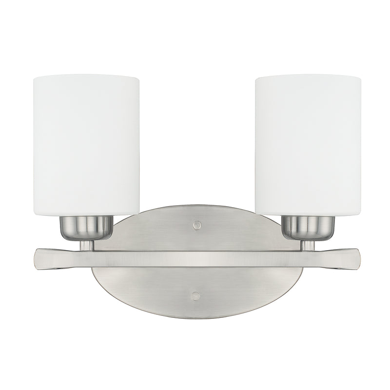Capital Lighting 115221BN-338 Two Light Vanity, Brushed Nickel