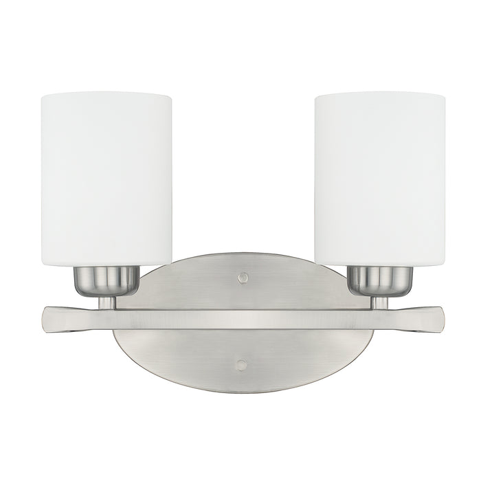 Capital Lighting 115221BN-338 Two Light Vanity, Brushed Nickel