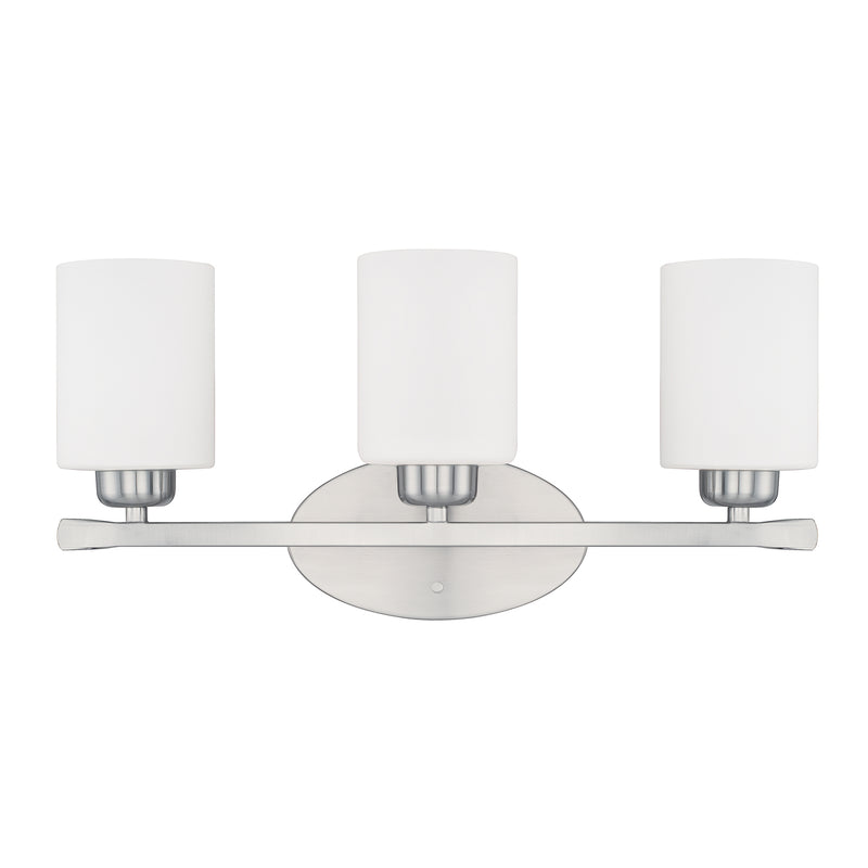 Capital Lighting 115231BN-338 Three Light Vanity, Brushed Nickel