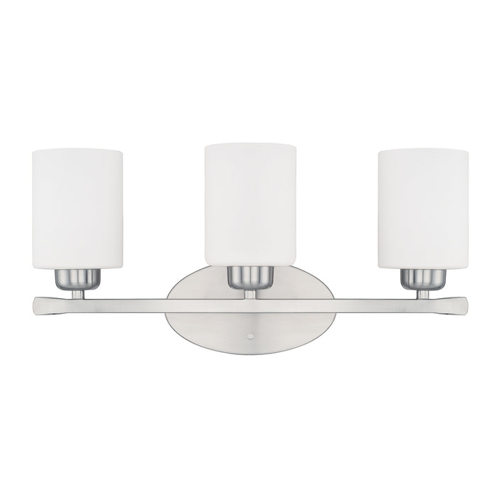 Capital Lighting 115231BN-338 Three Light Vanity, Brushed Nickel