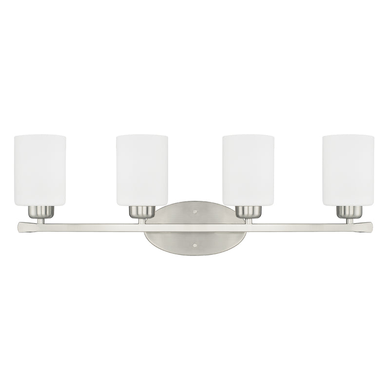 Capital Lighting 115241BN-338 Four Light Vanity, Brushed Nickel