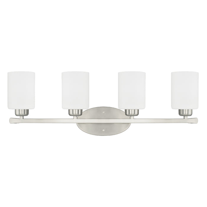 Capital Lighting 115241BN-338 Four Light Vanity, Brushed Nickel