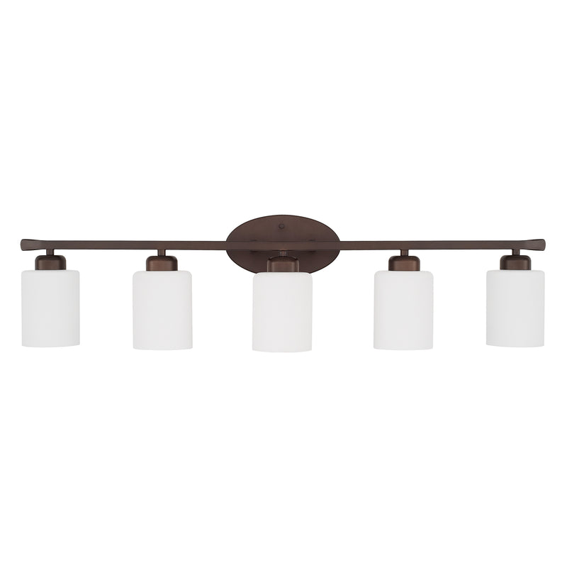 Capital Lighting 115251BZ-338 Five Light Vanity, Bronze