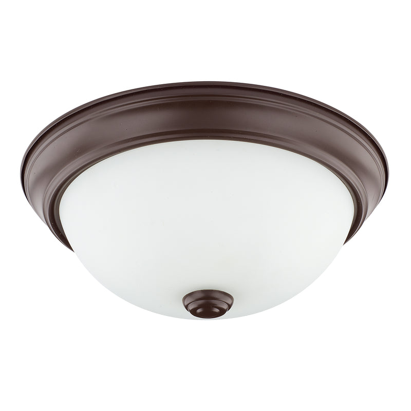 Capital Lighting 214721BZ Two Light Flush Mount, Bronze