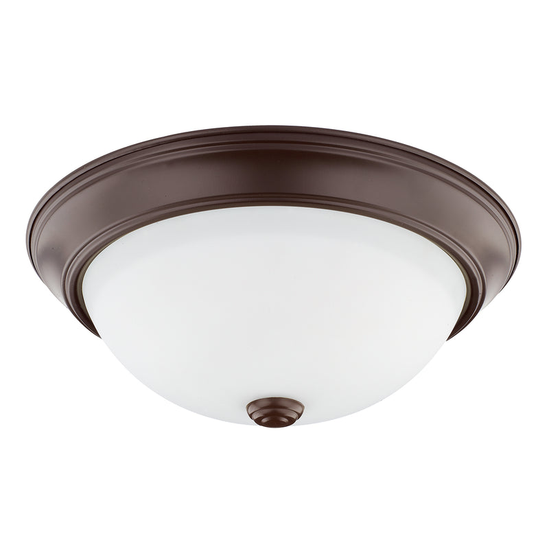 Capital Lighting 214722BZ Two Light Flush Mount, Bronze