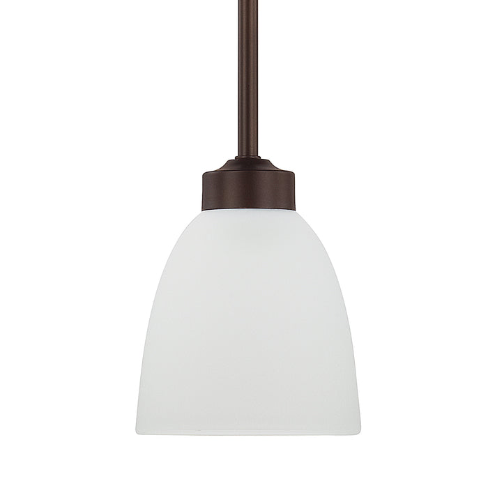 Capital Lighting 314311BZ-333 One Light Pendant, Bronze