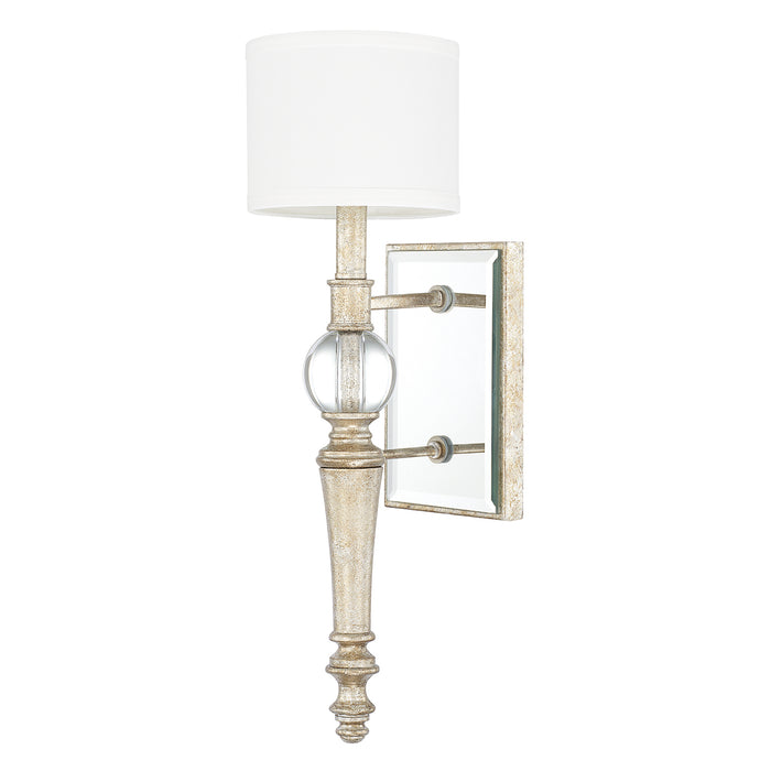 Capital Lighting 611711GS-654 One Light Wall Sconce, Gilded Silver