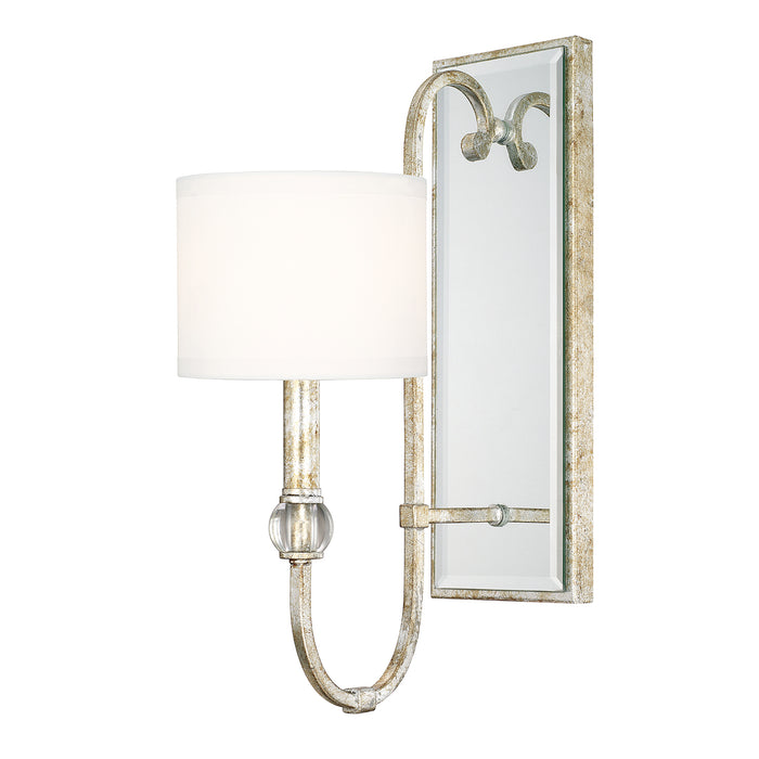 Capital Lighting 613311SG-654 One Light Wall Sconce, Silver and Gold Leaf