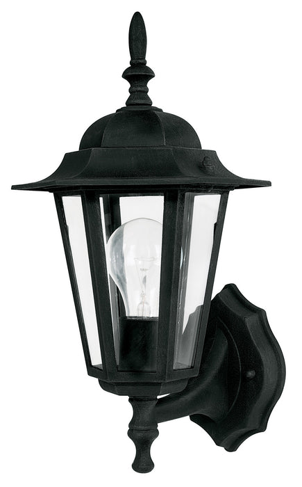 Capital Lighting 9825BK One Light Outdoor Wall Lantern, Black