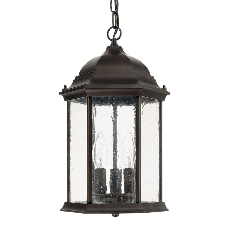 Capital Lighting 9836OB Three Light Outdoor Hanging Lantern, Old Bronze