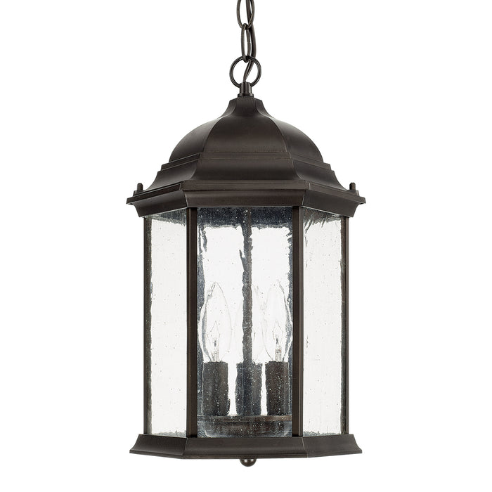 Capital Lighting 9836OB Three Light Outdoor Hanging Lantern, Old Bronze