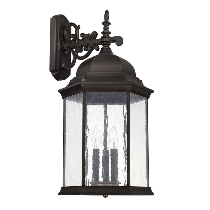 Capital Lighting 9838OB Three Light Outdoor Wall Lantern, Old Bronze