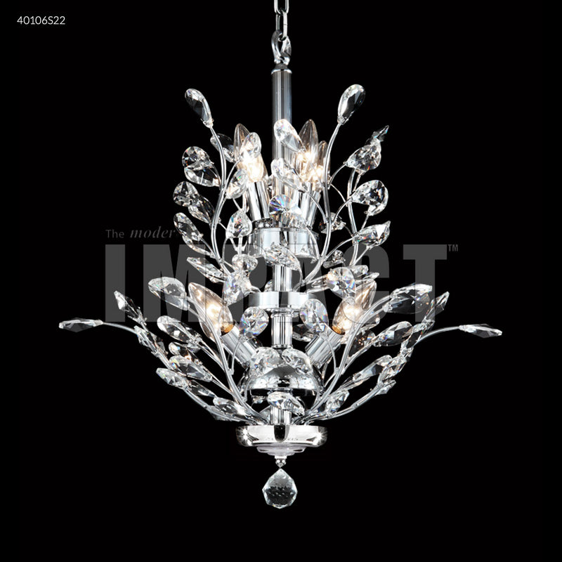 James R. Moder 40106S22 Seven Light Chandelier, Silver