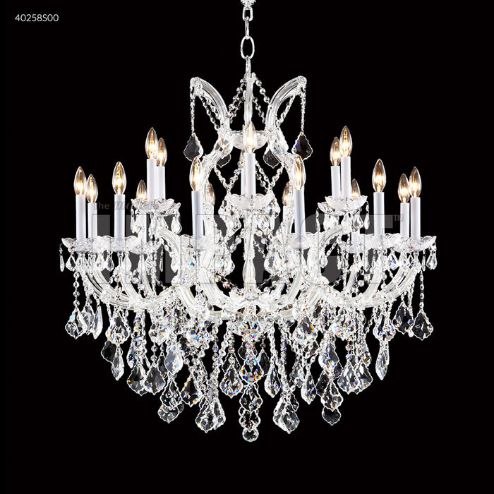 James R. Moder 40258S00 18 Light Chandelier, Silver