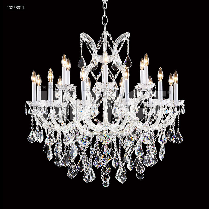 James R. Moder 40258S11 18 Light Chandelier, Silver