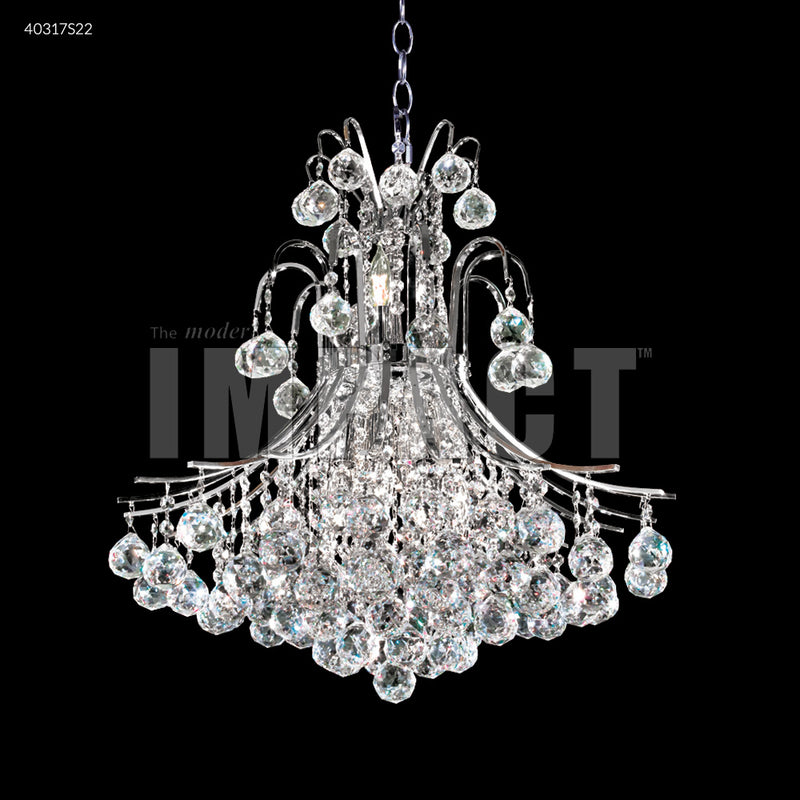James R. Moder 40317S22 11 Light Chandelier, Silver