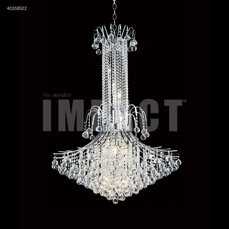 James R. Moder 40318S22 14 Light Chandelier, Silver