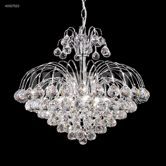James R. Moder 40327S22 Seven Light Chandelier, Silver