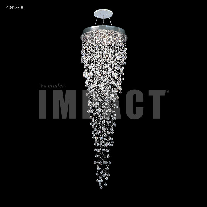 James R. Moder 40418S00 12 Light Chandelier, Silver