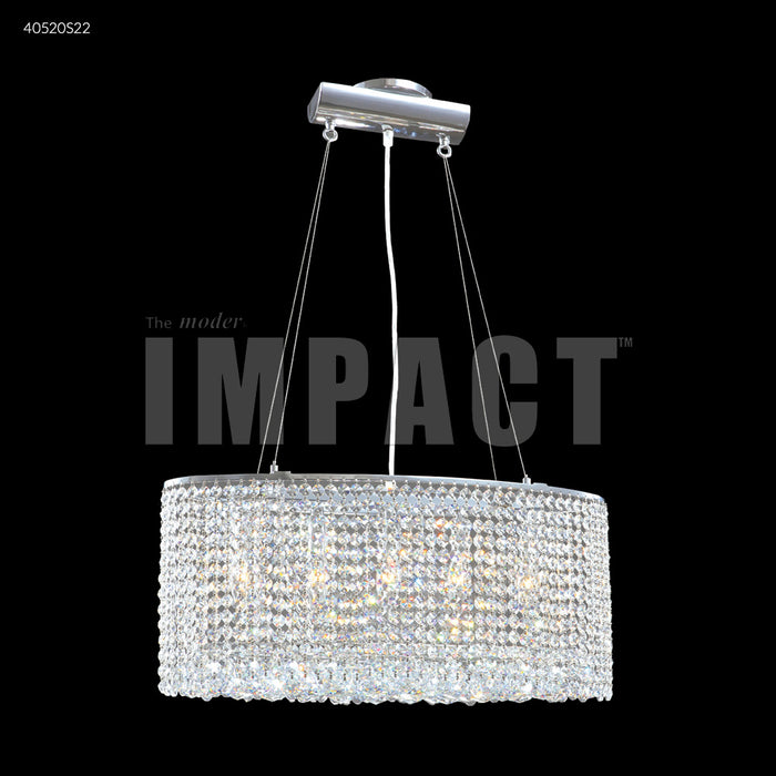 James R. Moder 40520s22 Five Light Chandelier, Silver