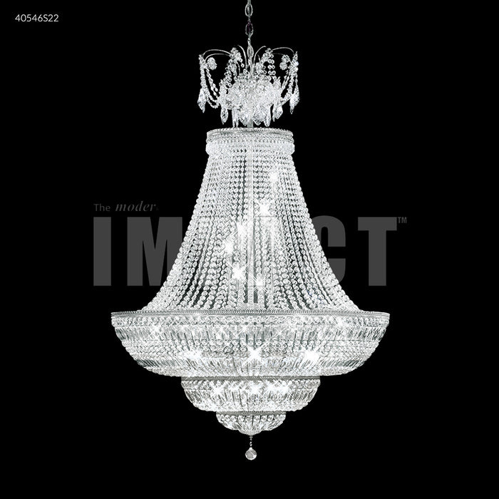 James R. Moder 40546S22 36 Light Chandelier, Silver