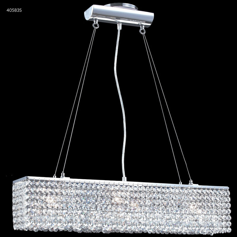 James R. Moder 40583S00 Three Light Bar Light, Silver