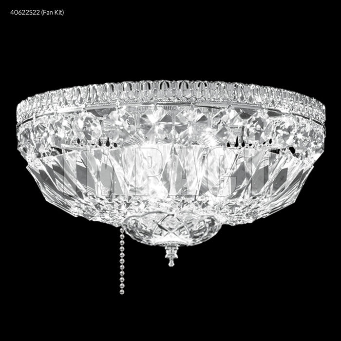 James R. Moder 40622S22 Flush Mount - Fan Kit Version, Silver