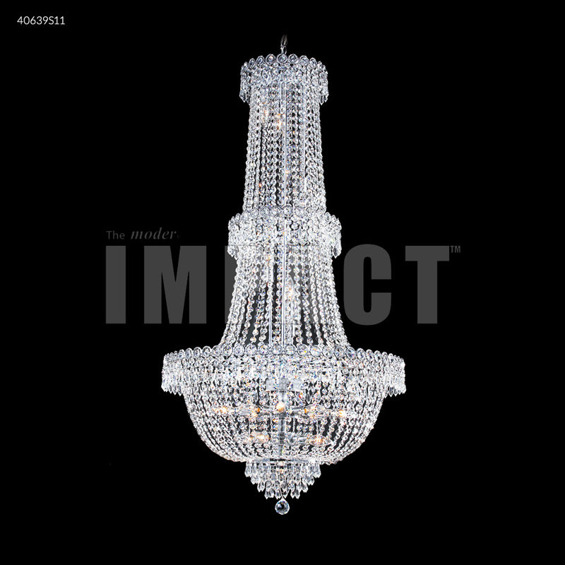 James R. Moder 40639S11 20 Light Chandelier, Silver