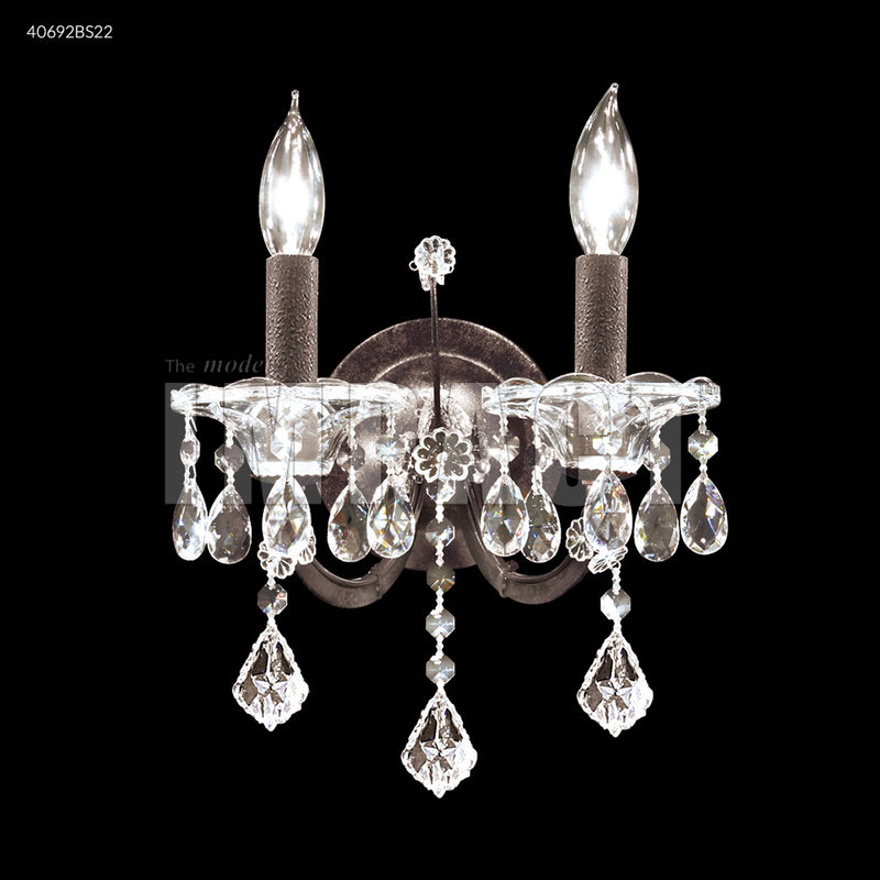 James R. Moder 40692BS22 Two Light Wall Sconce, Burnt Sienna