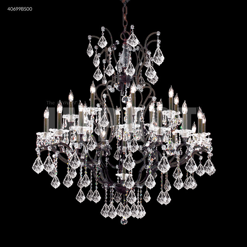 James R. Moder 40699BS00 24 Light Chandelier, Burnt Sienna
