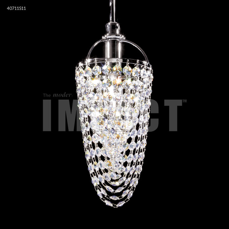 James R. Moder 40711S11 One Light Basket, Silver