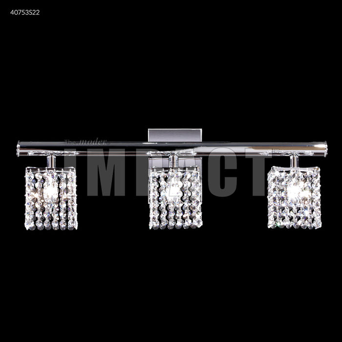 James R. Moder 40753S22 Three Light Vanity, Silver