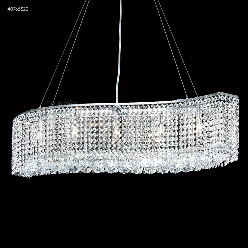 James R. Moder 40765S22 Five Light Chandelier, Silver