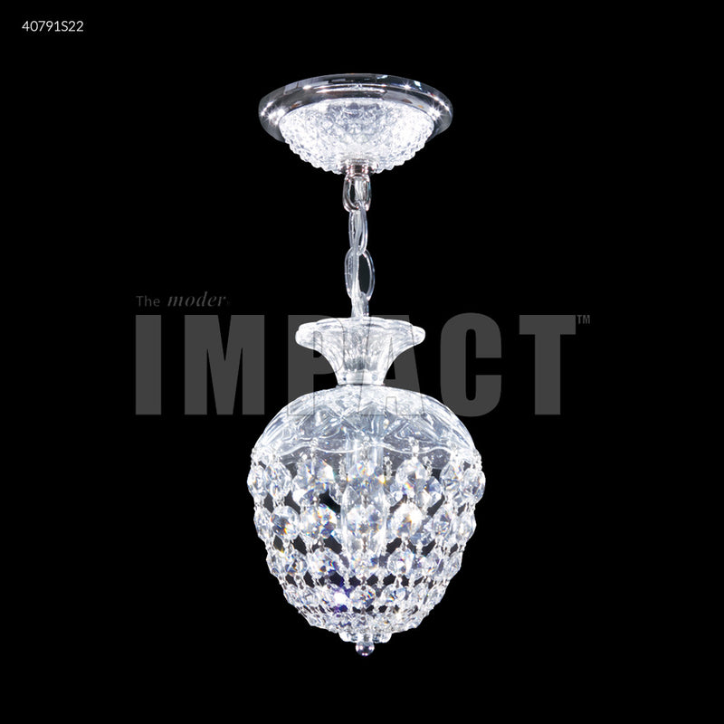James R. Moder 40791S22 One Light Basket, Silver