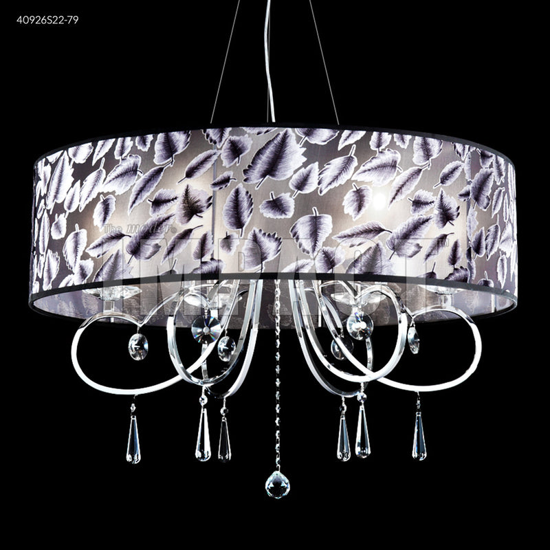 James R. Moder 40926S22-79 Six Light Chandelier, Silver