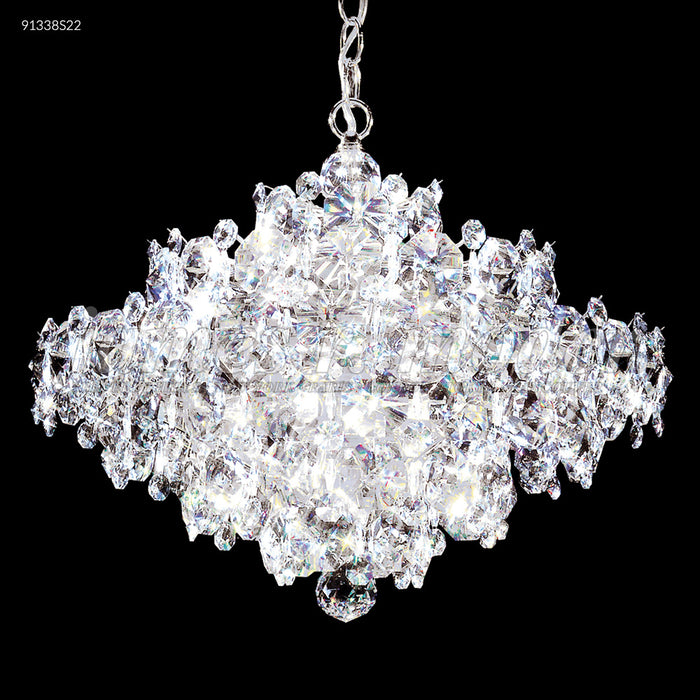 James R. Moder 91338S22 25 Light Chandelier, Silver