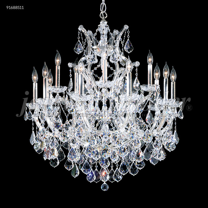 James R. Moder 91688S11 15 Light Chandelier, Silver