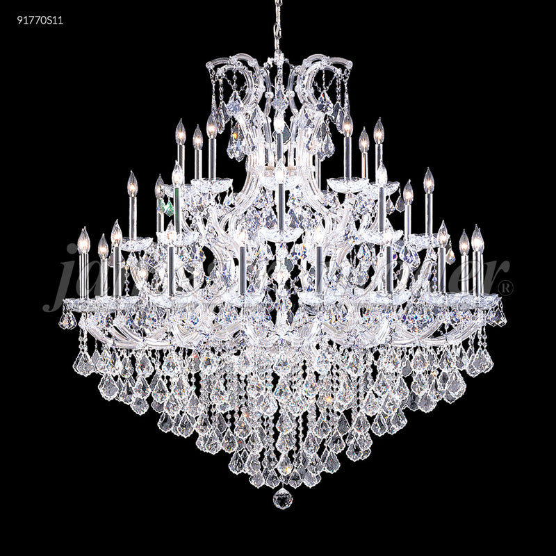 James R. Moder 91770S11 36 Light Chandelier, Silver