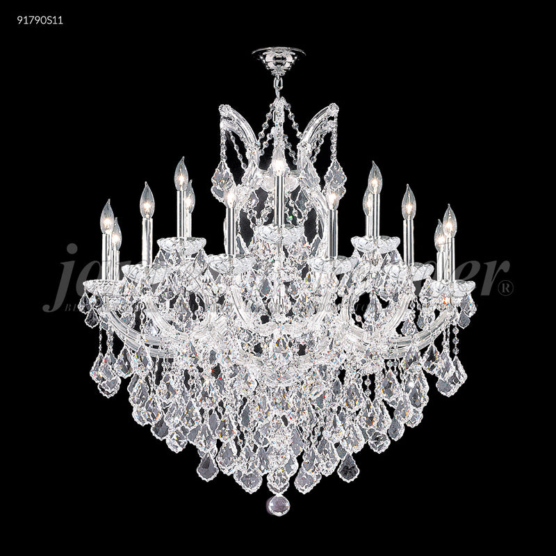 James R. Moder 91790S11 18 Light Chandelier, Silver