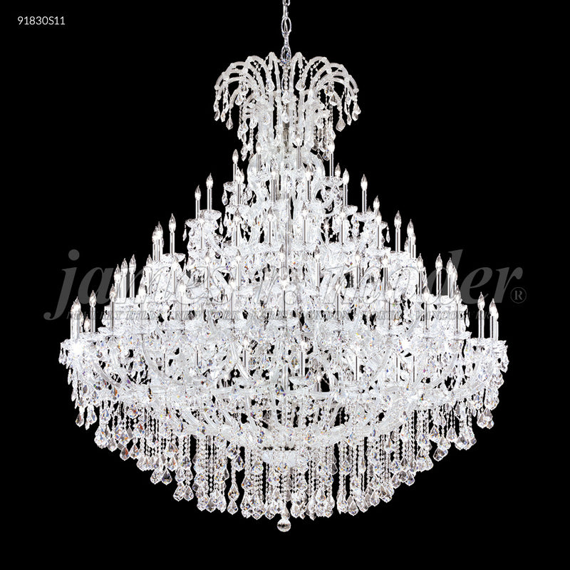 James R. Moder 91830S11 128 Light Chandelier, Silver