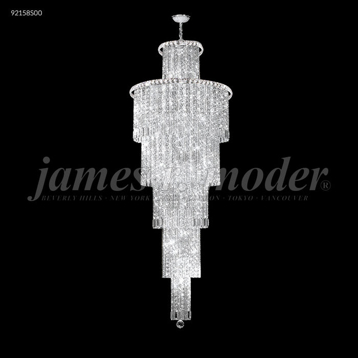 James R. Moder 92158S00 34 Light Chandelier, Silver