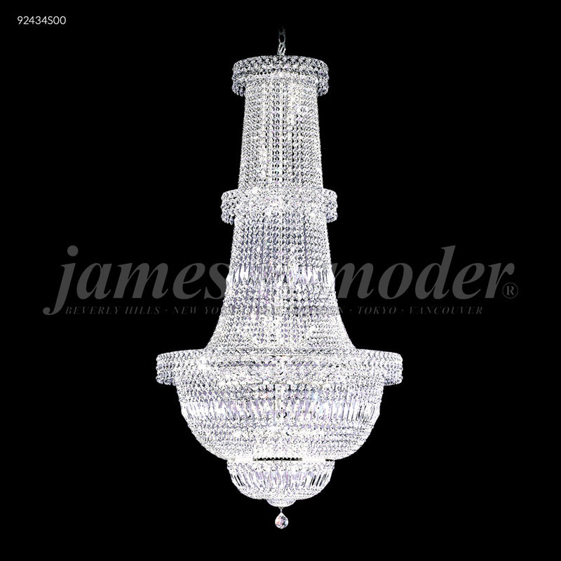 James R. Moder 92434S00 34 Light Chandelier, Silver
