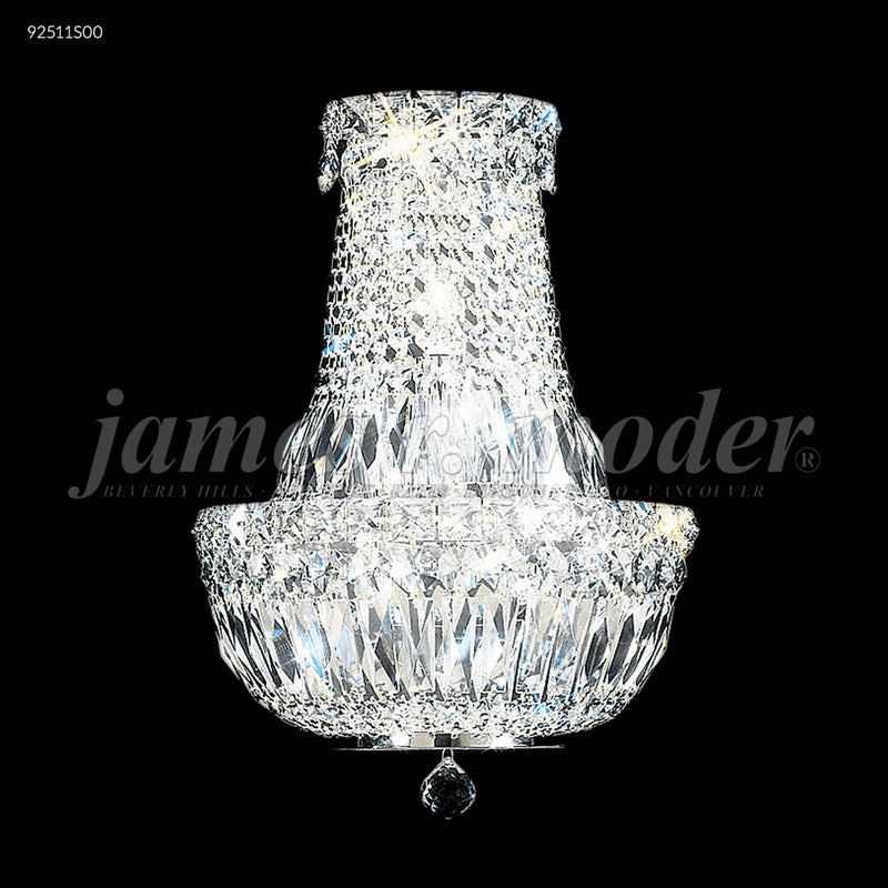 James R. Moder 92511S00 Three Light Wall Sconce, Silver