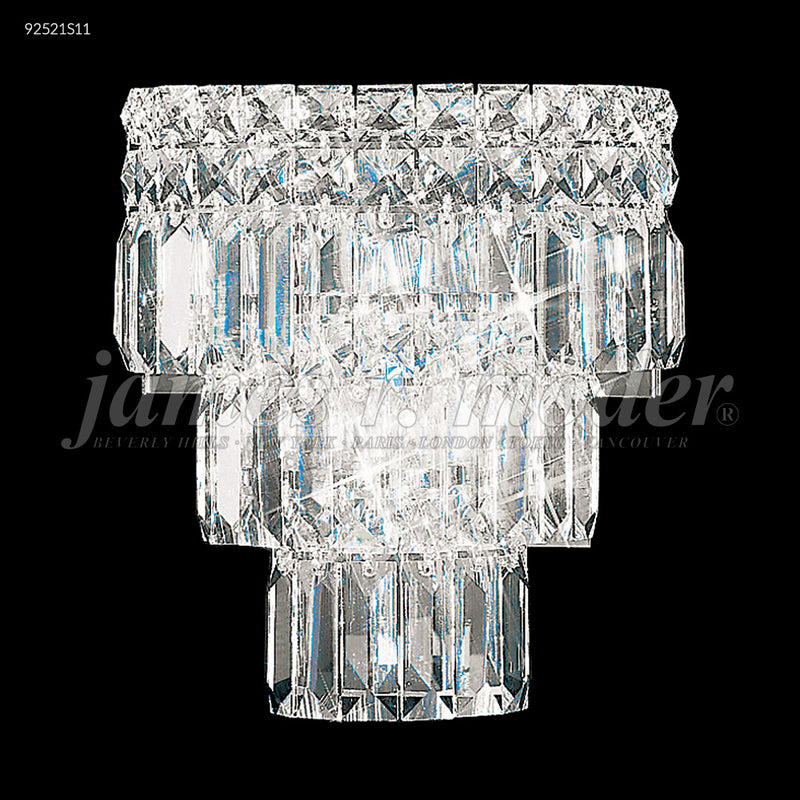 James R. Moder 92521S11 Two Light Wall Sconce, Silver