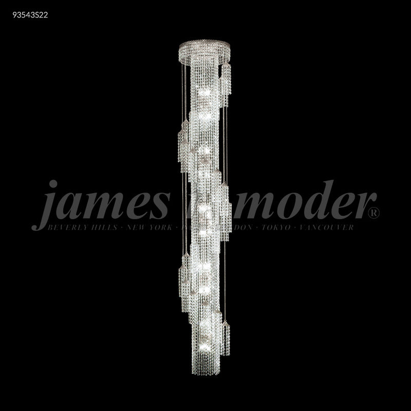 James R. Moder 93543S22 30 Light Chandelier, Silver