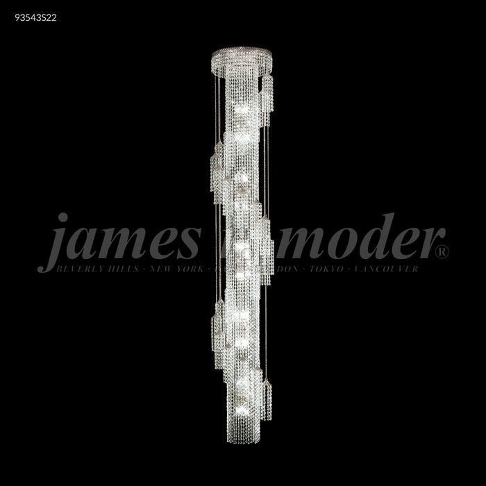James R. Moder 93543S22 30 Light Chandelier, Silver