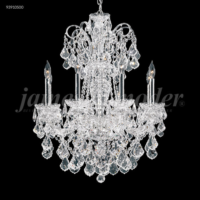 James R. Moder 93910S00 Ten Light Chandelier, Silver