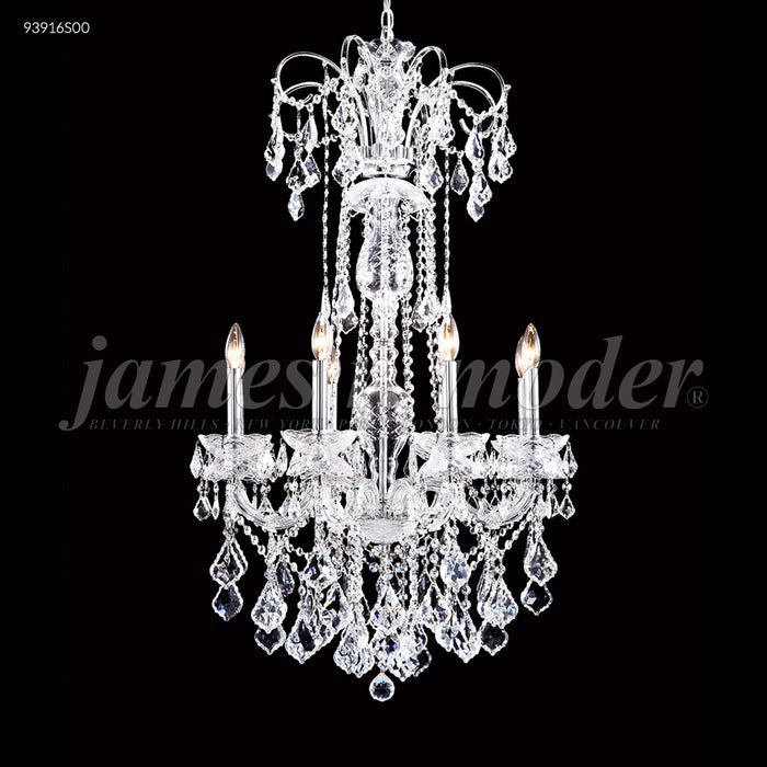 James R. Moder 93916S00 Eight Light Chandelier, Silver