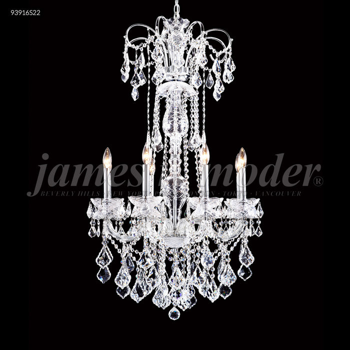 James R. Moder 93916S22 Eight Light Chandelier, Silver
