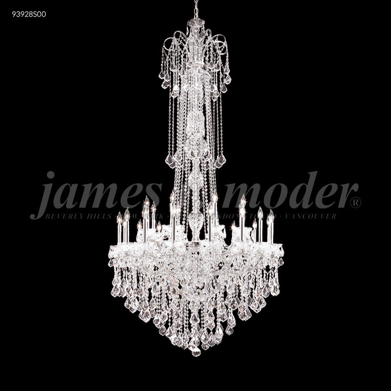 James R. Moder 93928S00 48 Light Chandelier, Silver